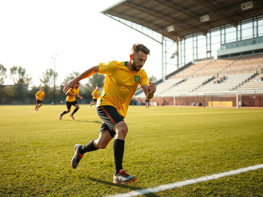 Piłkarze Górnika Zabrze w akcji podczas meczu ligowego i pucharowego, symbolizujący rywalizację na dwóch frontach