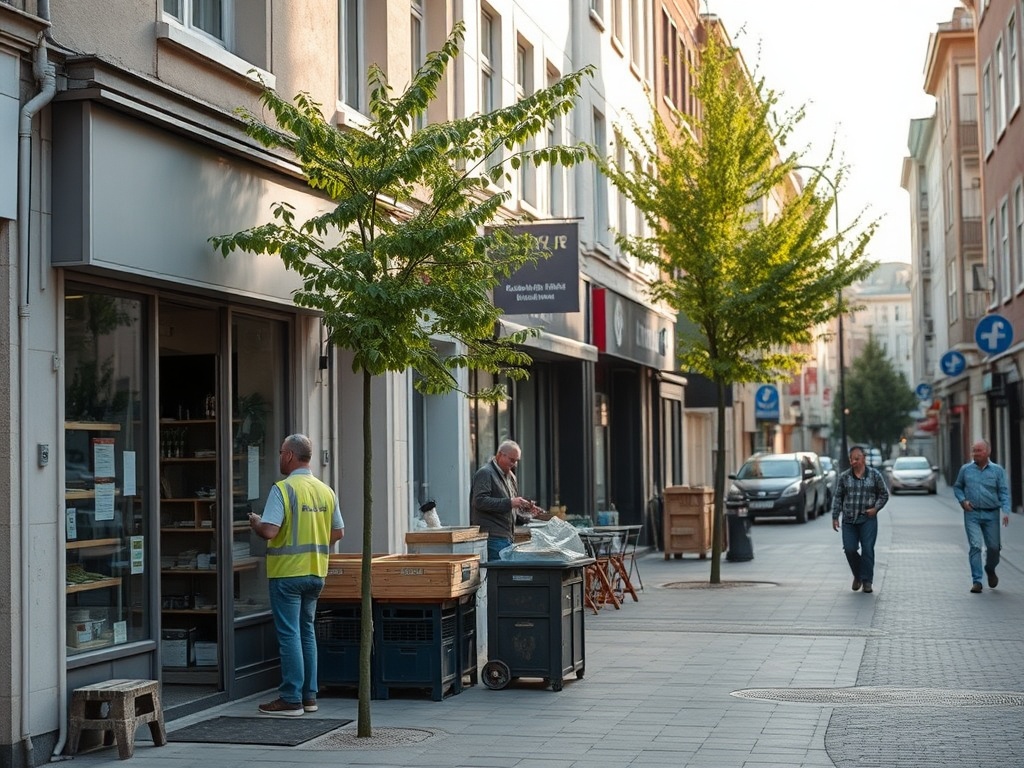 Mapa Zabrza z zaznaczonym odcinkiem torowiska tramwajowego do Mikulczyc, wskazująca na obszar remontu.